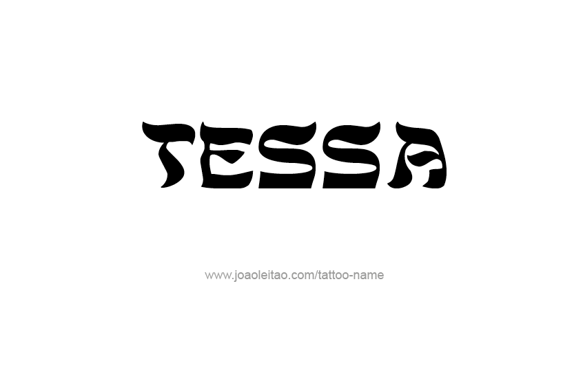 Tattoo Design Name Tessa   