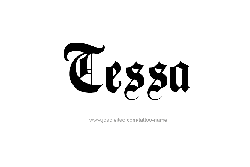 Tattoo Design Name Tessa   