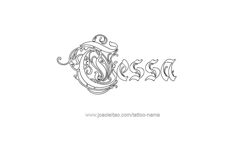 Tattoo Design Name Tessa   