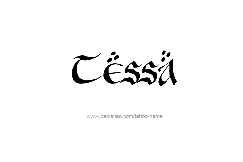 Tattoo Design Name Tessa   