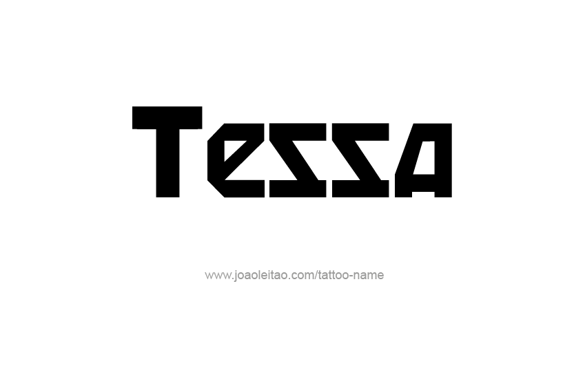 Tattoo Design Name Tessa   