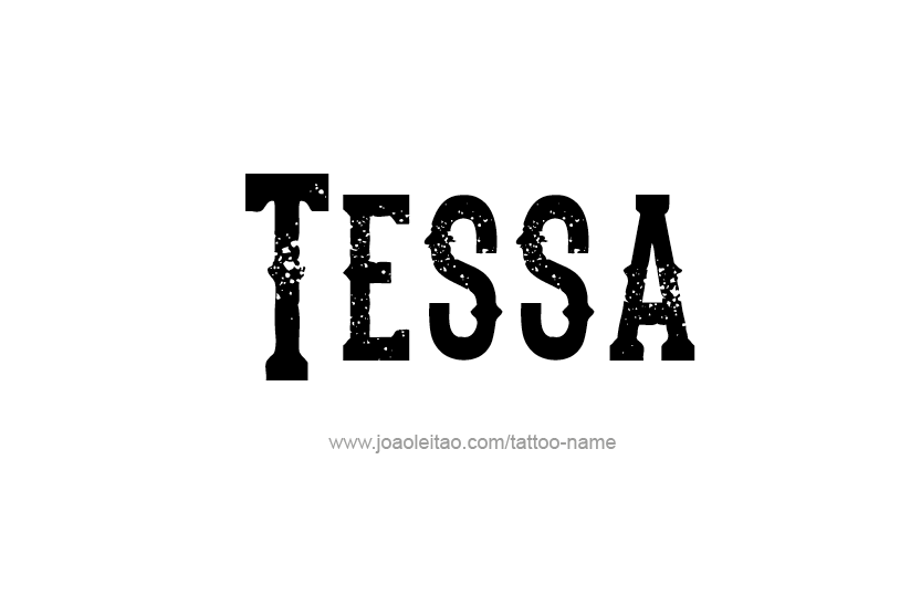 Tattoo Design Name Tessa   