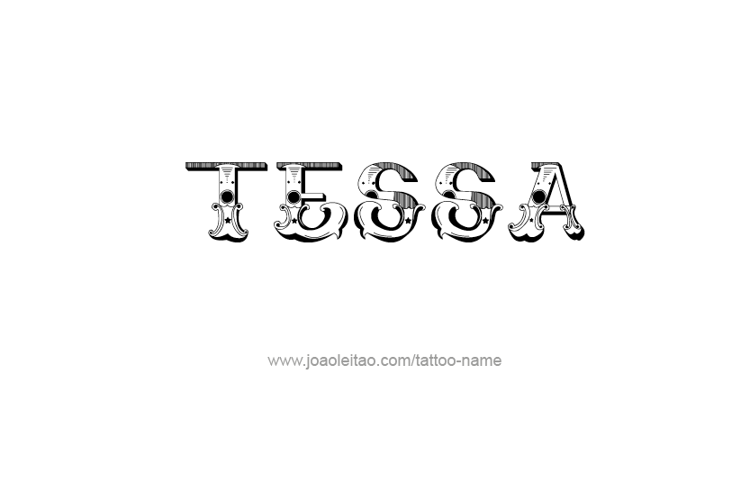 Tattoo Design Name Tessa   