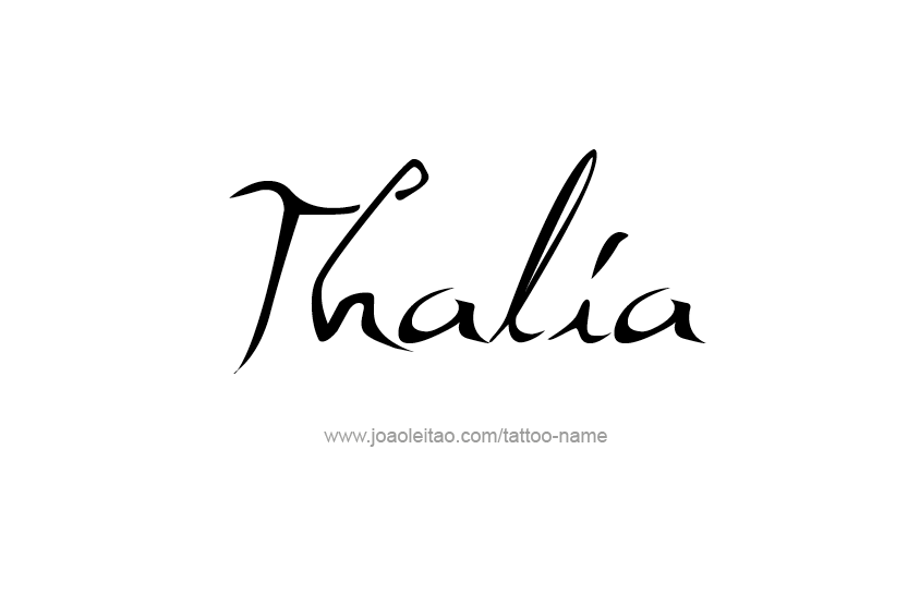 Tattoo Design Name Thalia   