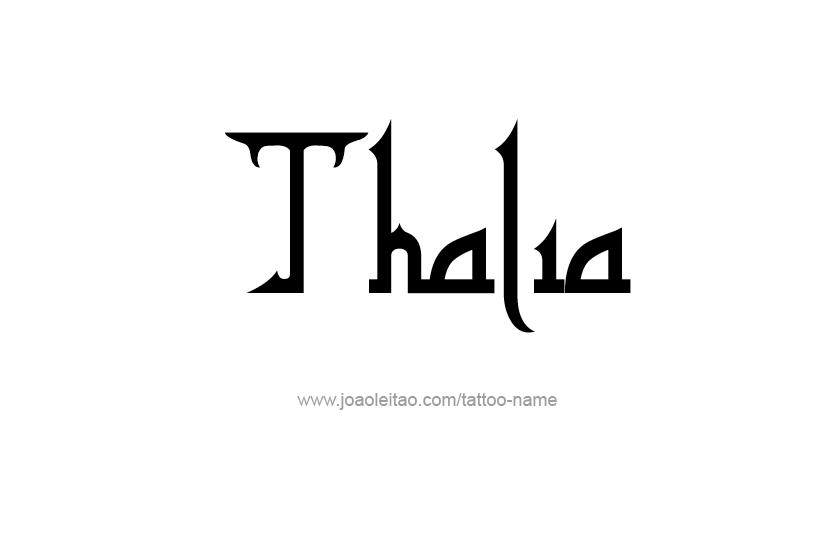 Tattoo Design Name Thalia   