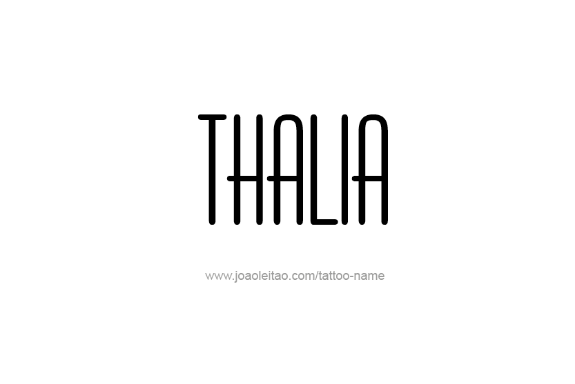 Tattoo Design Name Thalia   