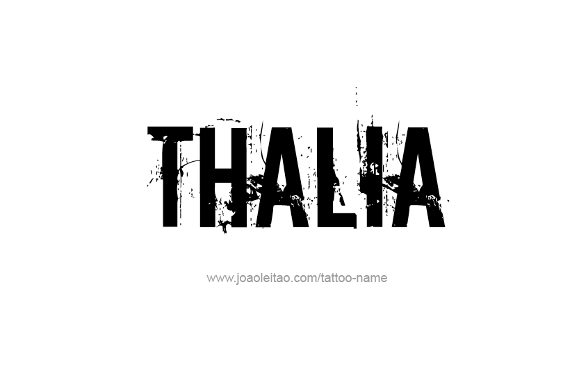 Tattoo Design Name Thalia   