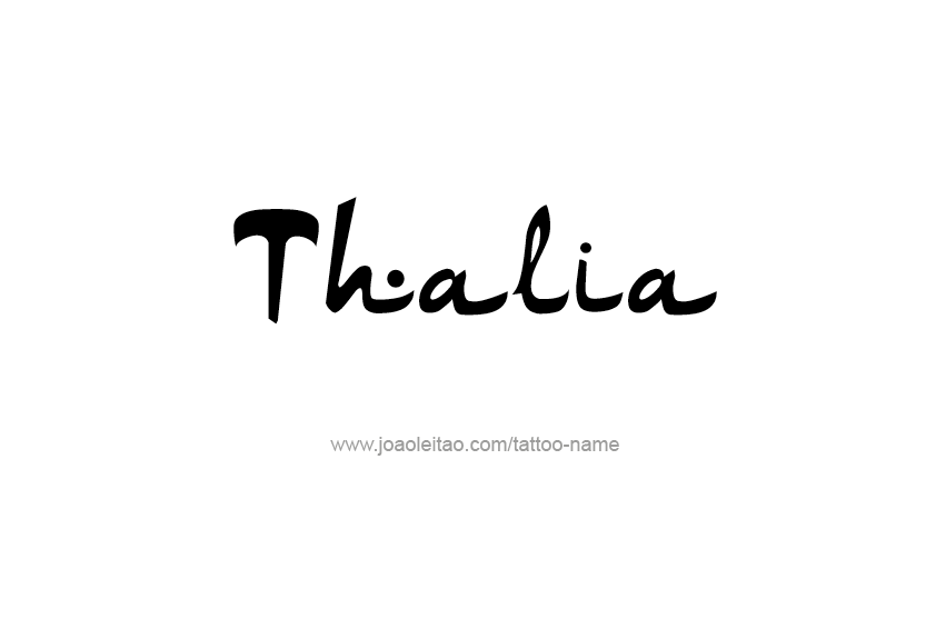 Tattoo Design Name Thalia   