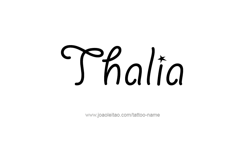 Tattoo Design Name Thalia   