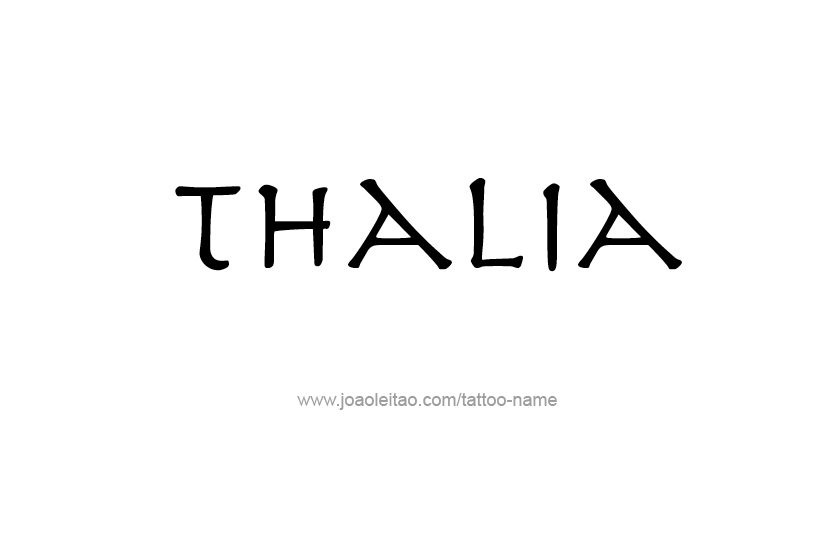 Tattoo Design Name Thalia   