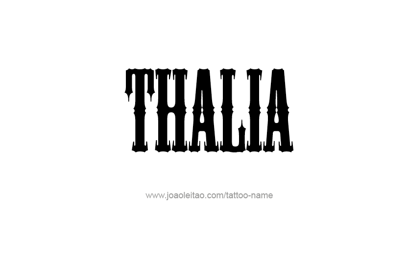 Tattoo Design Name Thalia   