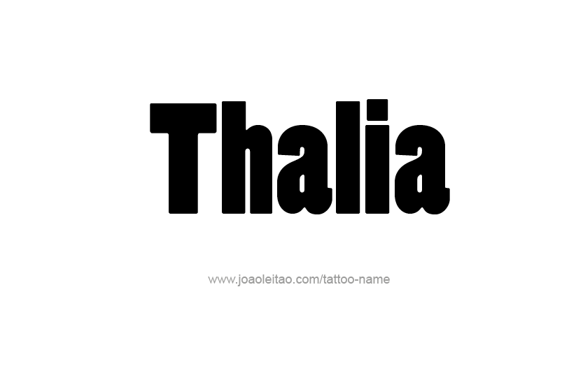 Tattoo Design Name Thalia   