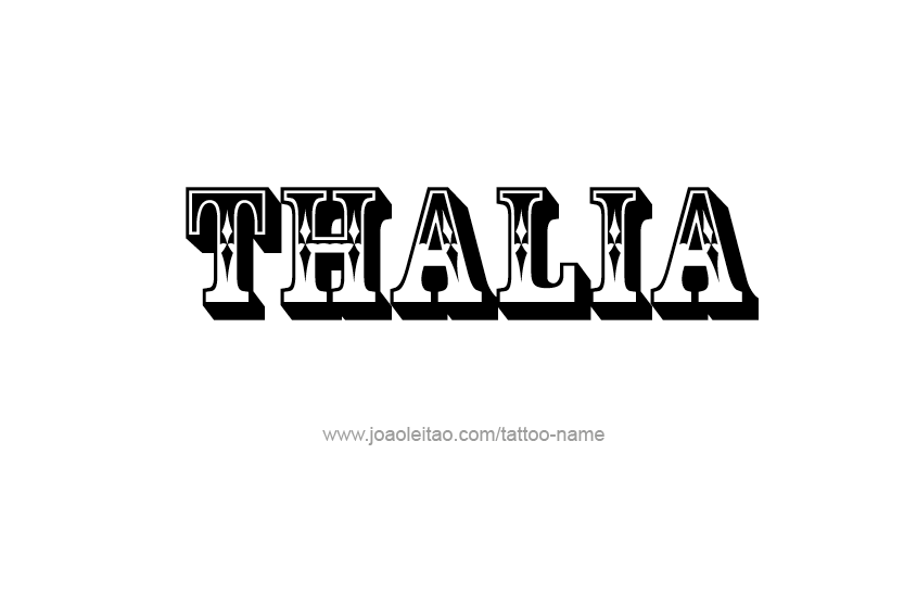 Tattoo Design Name Thalia   