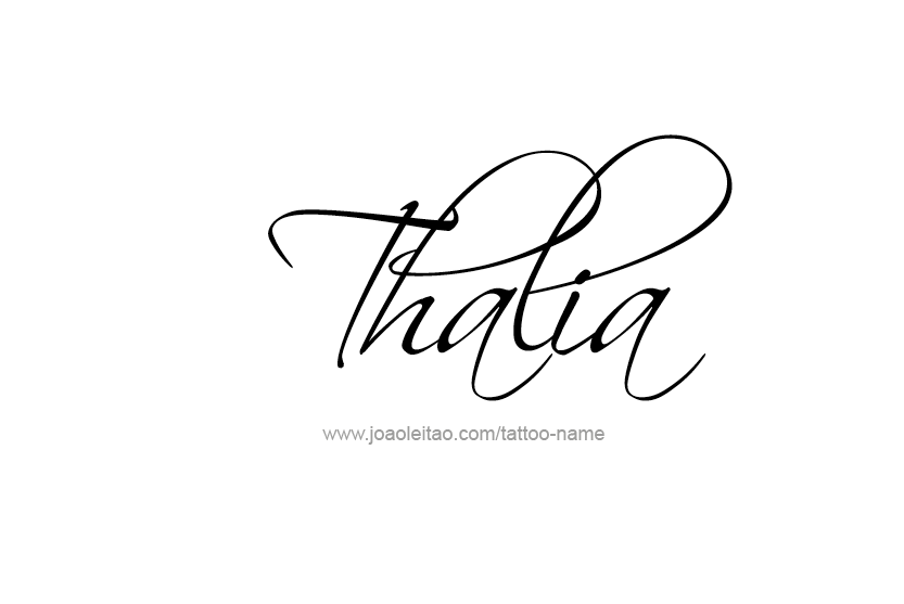 Tattoo Design Name Thalia   