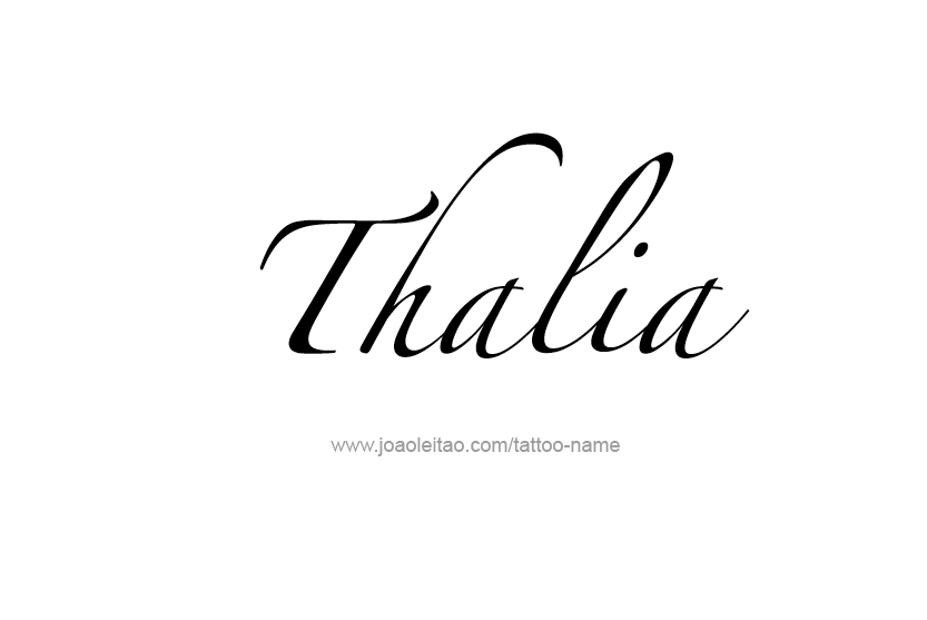 Tattoo Design Name Thalia   