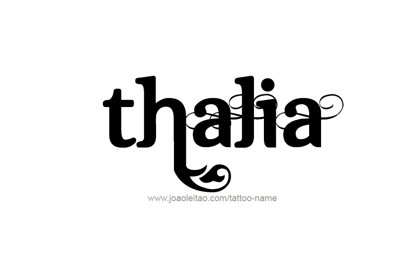 Tattoo Design Name Thalia   