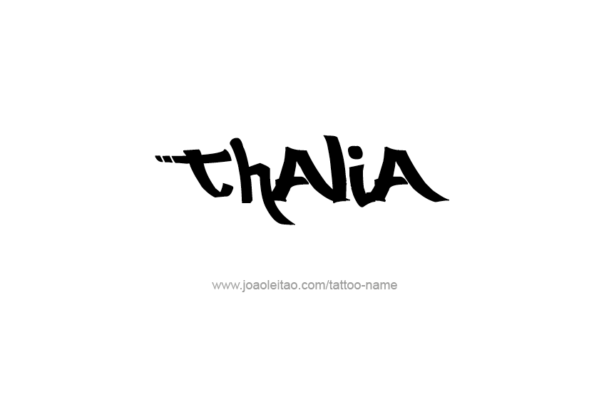 Tattoo Design Name Thalia   