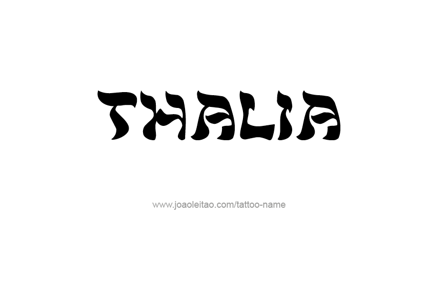 Tattoo Design Name Thalia   