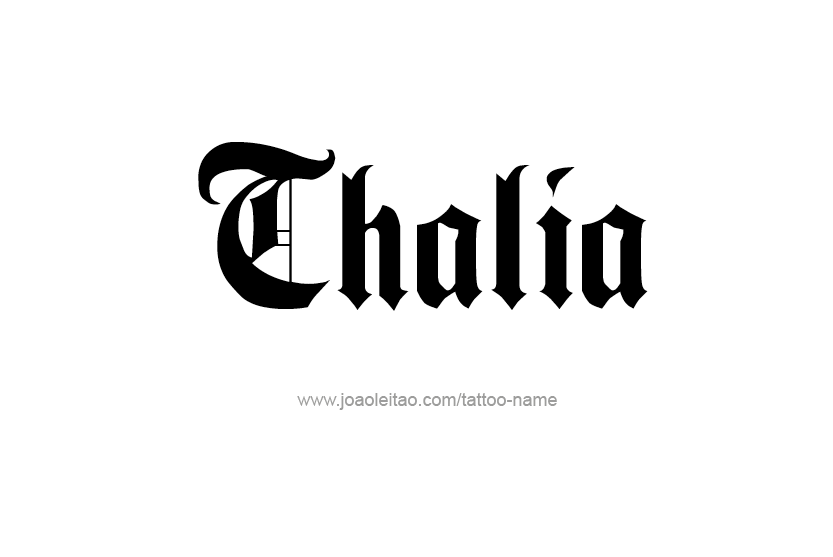 Tattoo Design Name Thalia   