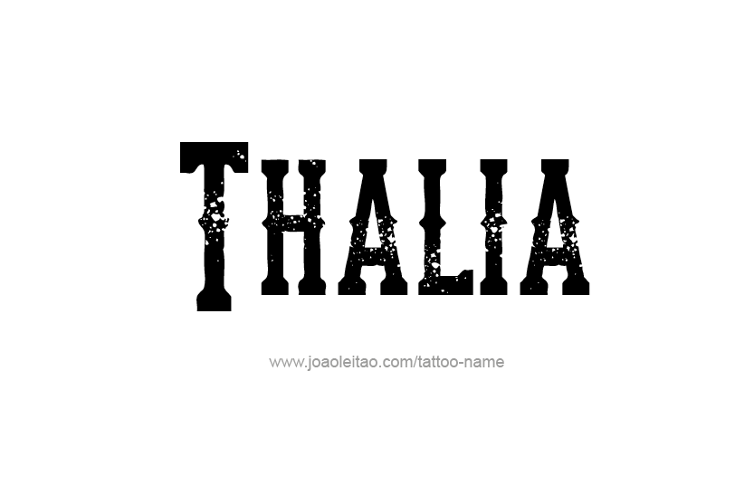 Tattoo Design Name Thalia   