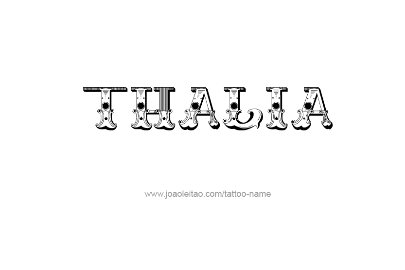 Tattoo Design Name Thalia   