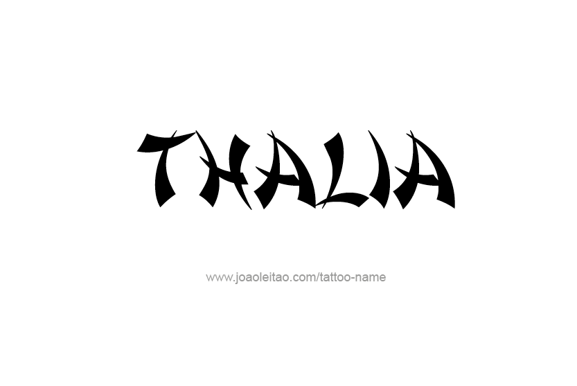 Tattoo Design Name Thalia