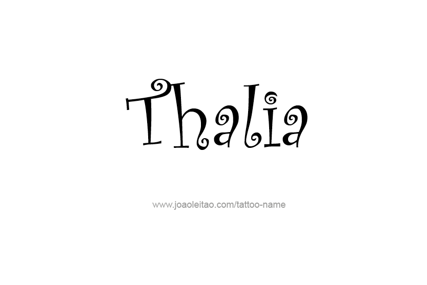 Tattoo Design Name Thalia   