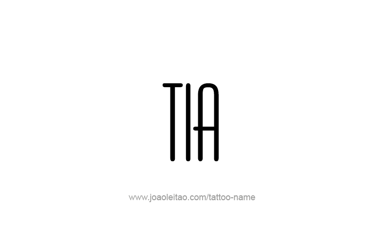 Tattoo Design Name Tia   