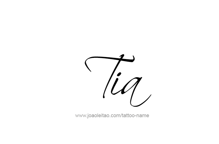 Tattoo Design Name Tia   