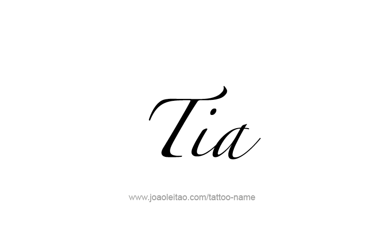 Tattoo Design Name Tia   