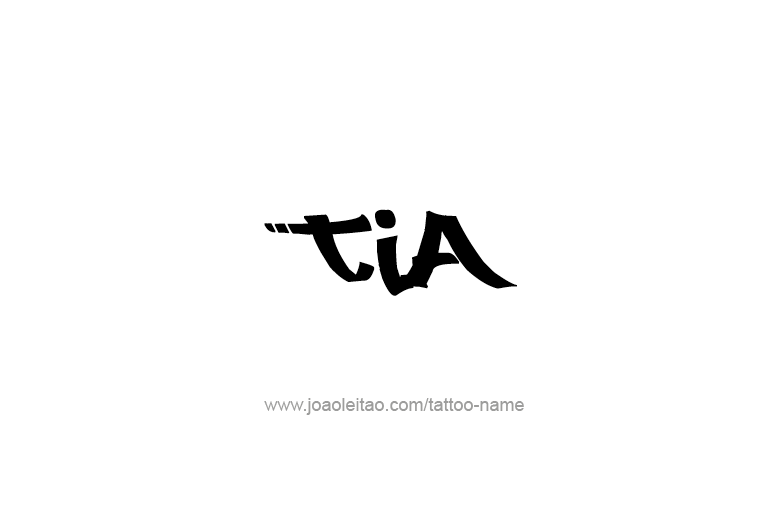 Tattoo Design Name Tia   