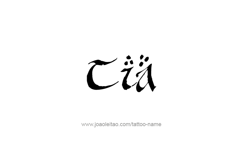 Tattoo Design Name Tia   