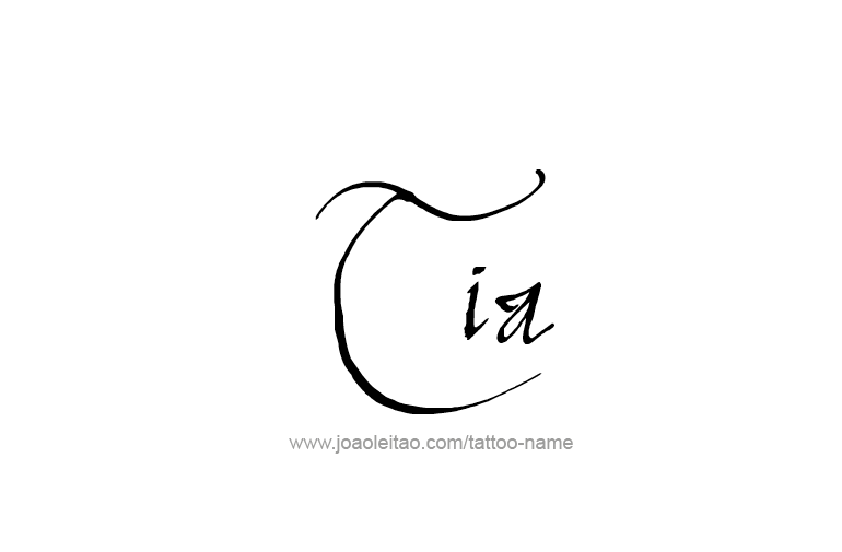 Tattoo Design Name Tia   