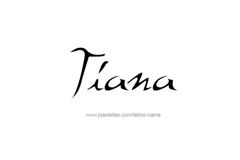 Tattoo Design Name Tiana   