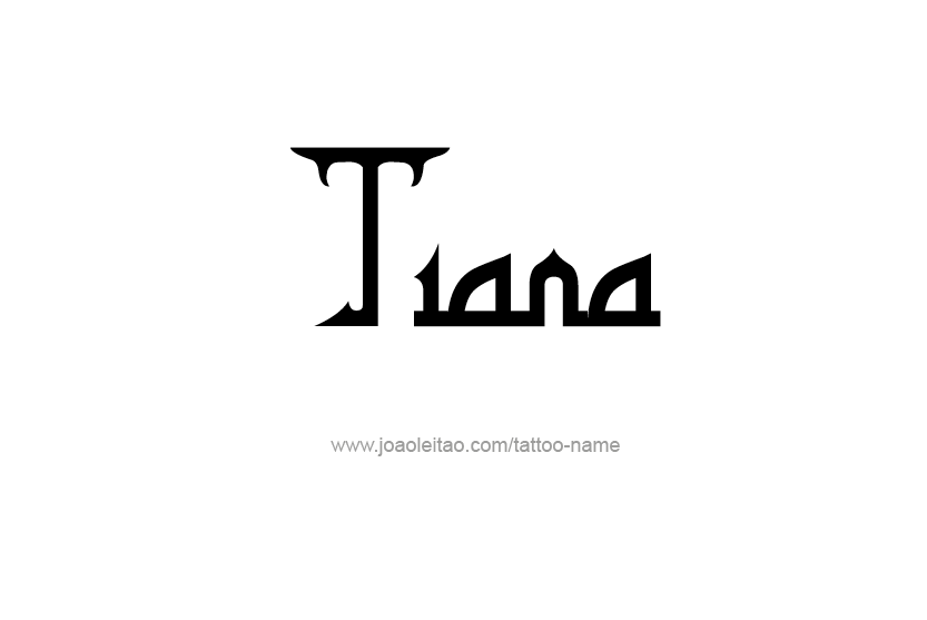 Tattoo Design Name Tiana   