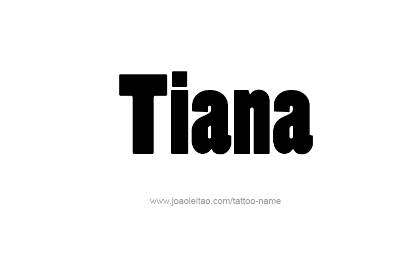 Tattoo Design Name Tiana   