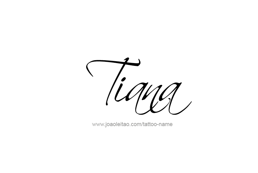 Tattoo Design Name Tiana   