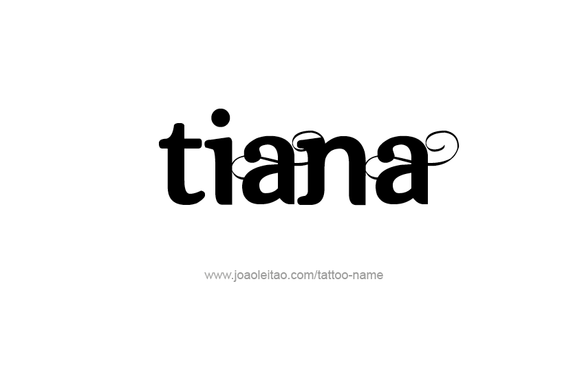 Tattoo Design Name Tiana   