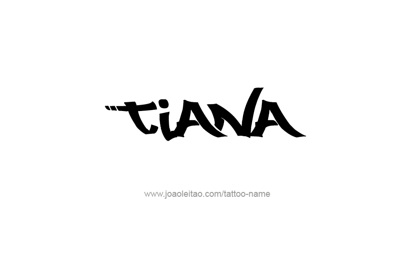 Tattoo Design Name Tiana   