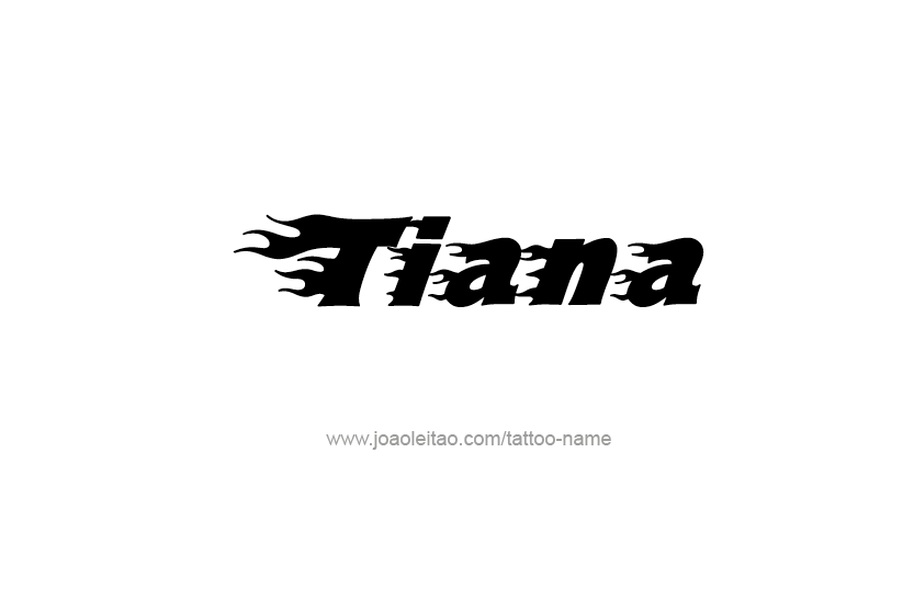 Tattoo Design Name Tiana   