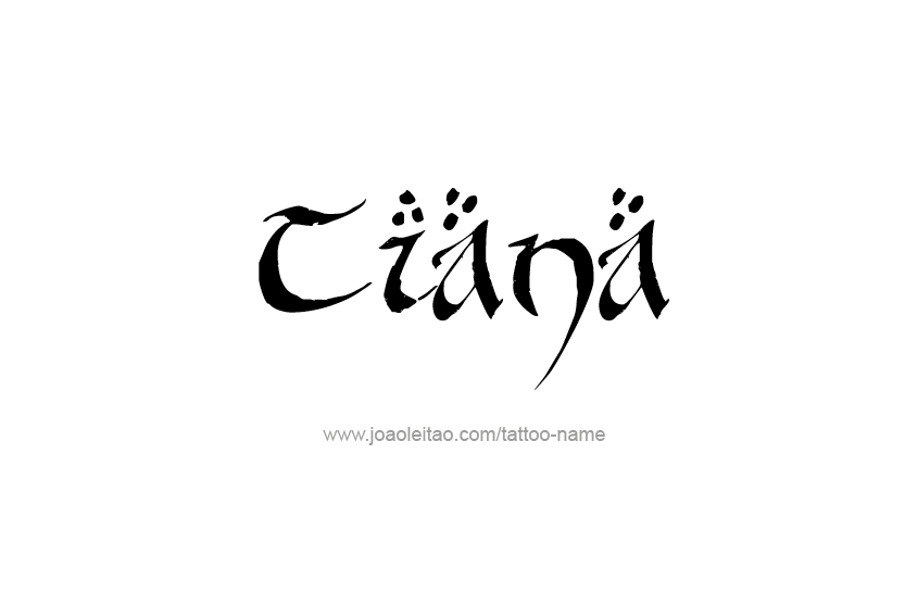 Tattoo Design Name Tiana   