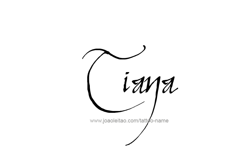 Tattoo Design Name Tiana   