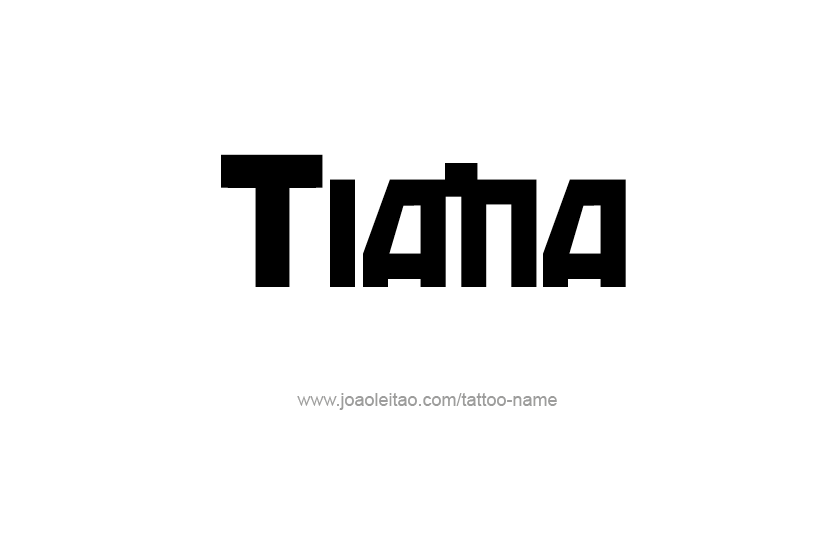 Tattoo Design Name Tiana   