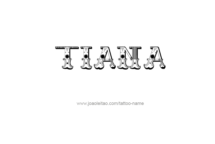 Tattoo Design Name Tiana   