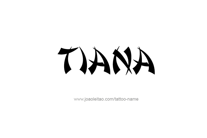 Tattoo Design Name Tiana