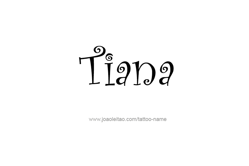 Tattoo Design Name Tiana   