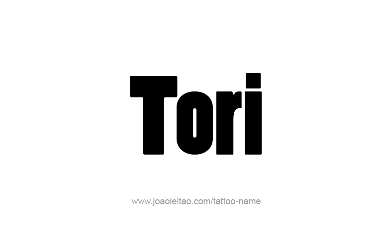 Tattoo Design Name Tori   