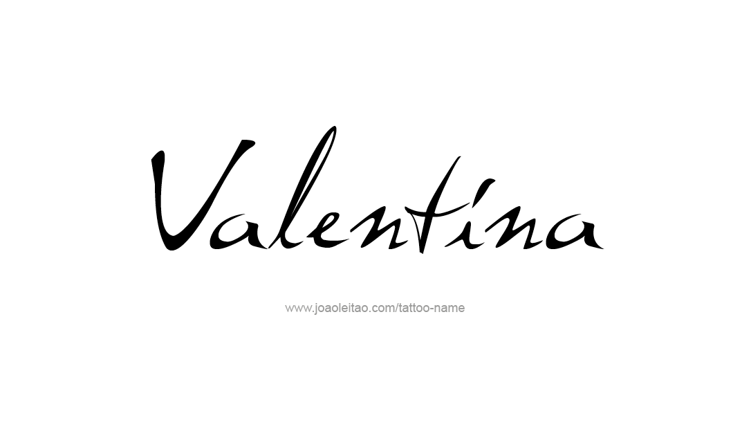 Tattoo Design Name Valentina   