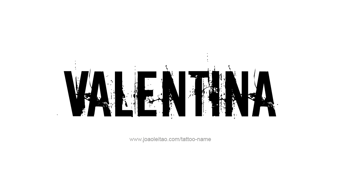 Tattoo Design Name Valentina   