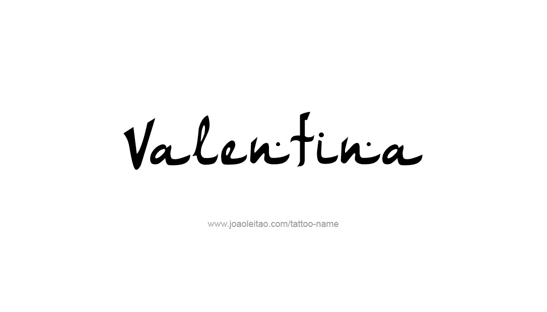 Tattoo Design Name Valentina   